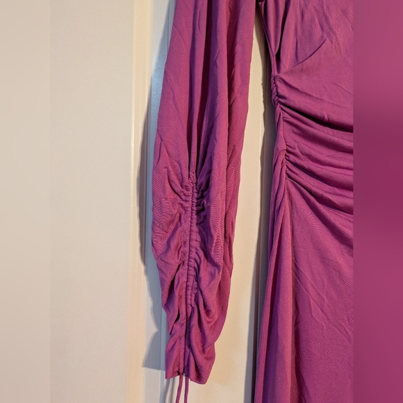 Zara Woman M Asymmetrical Solo Sleeve Maxi NWT - Picture 4 of 8